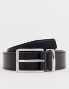 Harry Brown Metal Detail Belt - Black