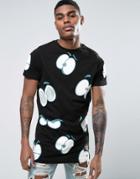 Cheats & Thieves Look Out All Over Print T-shirt - Black