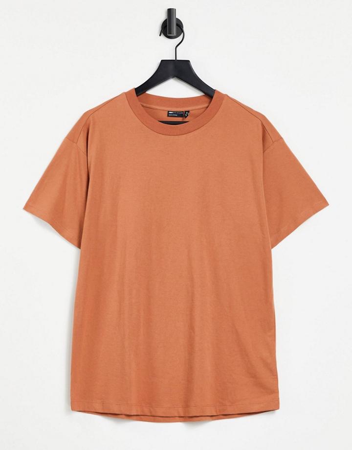 Asos Design Ultimate Oversized T-shirt In Rust-brown