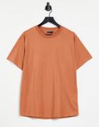 Asos Design Ultimate Oversized T-shirt In Rust-brown