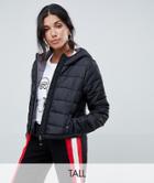 Vero Moda Tall Cropped Hooded Padded Jacket - Black