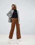 Side Party Sissi Patch Pocket Flared Pants - Brown