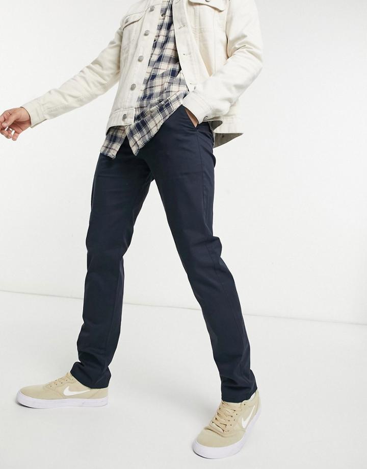 Farah Elm Organic Cotton Chino In Navy