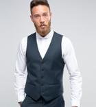 Farah Skinny Vest In Green - Black