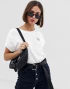 Cheap Monday Organic Cotton Cap Sleeve T-shirt With Skull Print - White