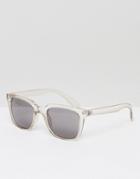 Weekday Gate Square Sunglasses - Clear