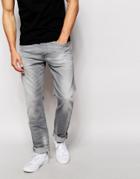 Diesel Jeans Buster 839n Regular Tapered Fit Washed Gray - Gray