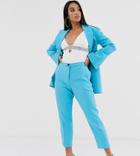 Asos Design Petite Pop Slim Suit Pants - Blue