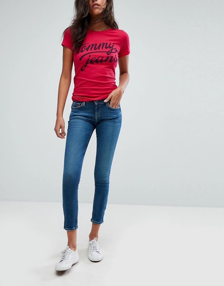 Tommy Jeans Nora Ankle Grazer Skinny Jean - Blue