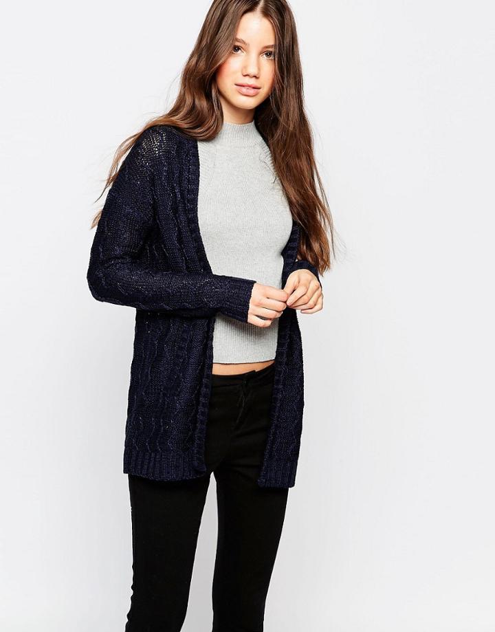Bellfield Edge To Edge Cardigan - Navy