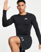 Under Armour Training Heatgear Base Layer Long Sleeve T-shirt In Black