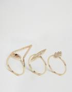 Aldo Noghere Stacking Rings - Gold