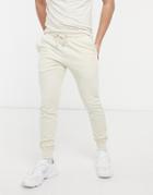 New Look Sweatpant Set With Stripe Detail In Stone-neutral