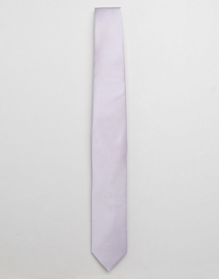 Asos Wedding Tie In Lilac - Purple