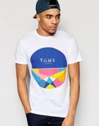 Friend Or Faux T-shirt Graphic Circle - White