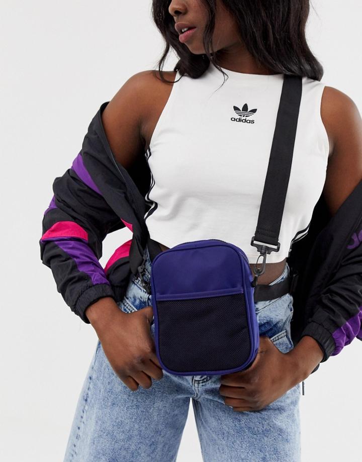 Asos Design Harness Cross Body Bag With Detachable Straps-navy
