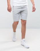 Asos Skinny Jersey Shorts With Zips In Gray - Gray