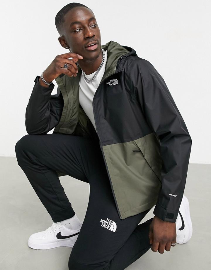 The North Face Millerton Jacket In Black/khaki-green
