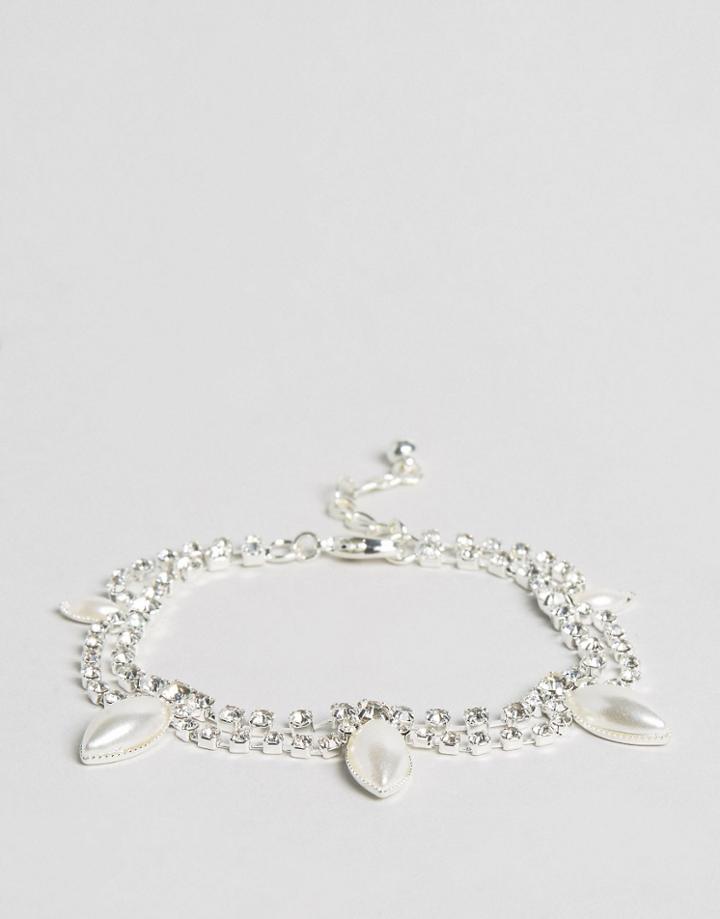 Asos Wedding Pearl Bracelet - Cream