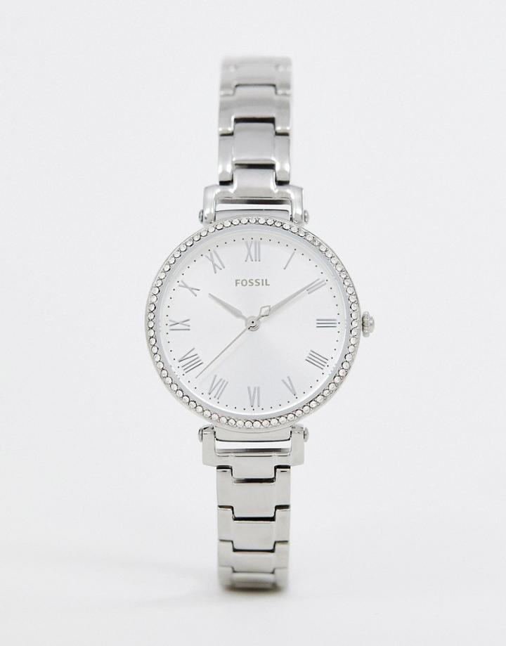 Fossil Es4448 Kinsey Bracelet Watch In Silver 28mm - Silver