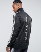 Adidas Originals Pharell Zip Through Sweat In Black Br1821 - Black