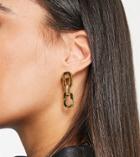 Asos Design 14k Gold Plated Earrings In Link Drop