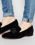 Kurt Geiger Coleman Suede Tassel Loafer - Navy