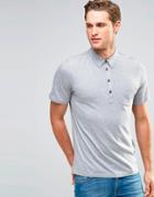 Farah Jersey Polo Shirt - Gray