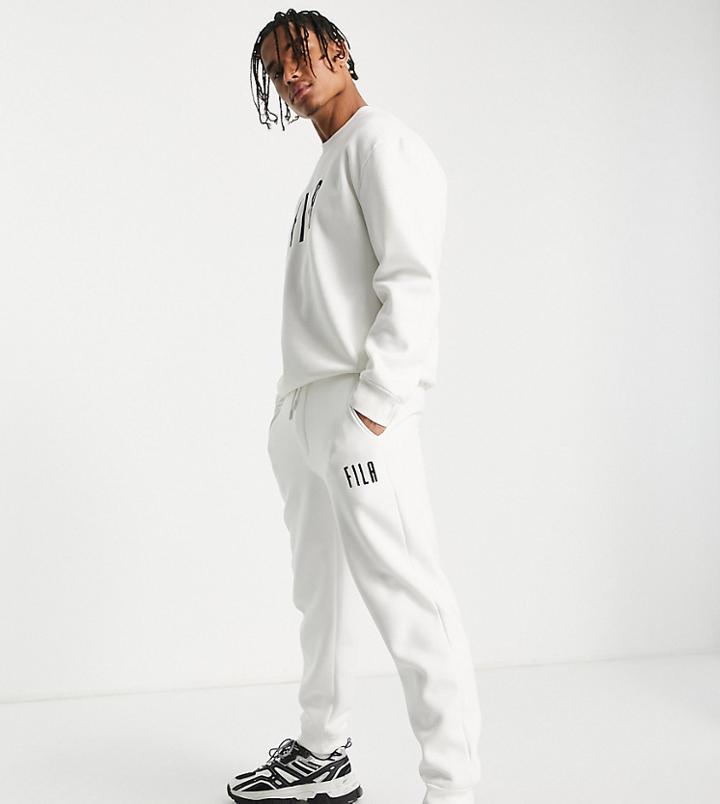 Fila Heritage Sweatpants In Off White