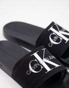 Calvin Klein Viggo Slider Shoes In Black