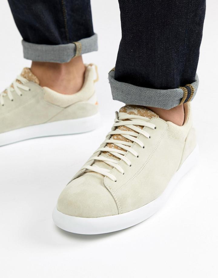 Camper Pelotas Capsule Suede Sneakers In Stone - Stone