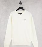 Collusion Unisex Oversized V-neck Sweatshirt In Stone-neutral