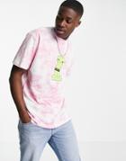 Only & Sons Oversize T-shirt With Acid Pop Print In Purple Wash