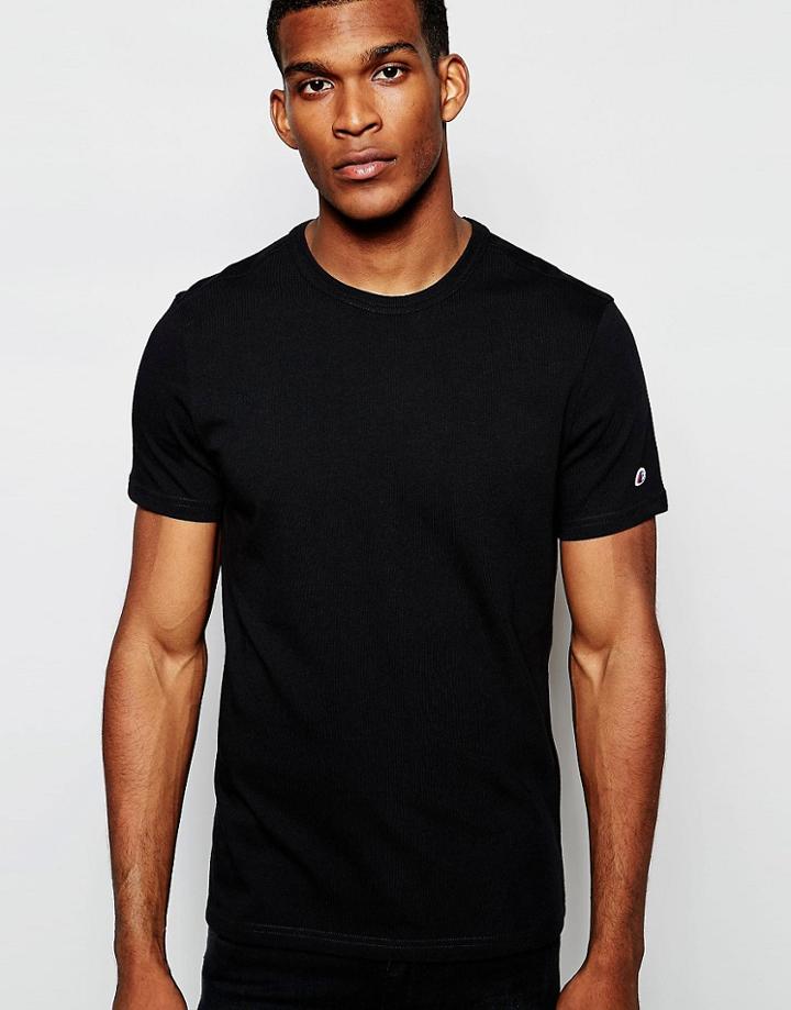 Champion T-shirt With Small Logo - Black