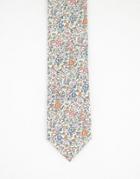 Gianni Feraud Liberty Print Ditsy Floral Tie-multi