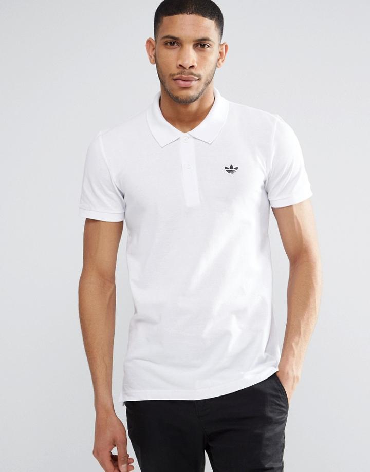 Adidas Originals Trefoil Polo Shirt Az0945 - White
