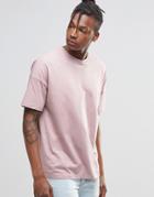 Asos Oversized T-shirt In Pink - Chalk Rose