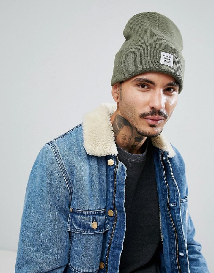 Herschel Supply Co Abbott Cuffed Beanie - Green