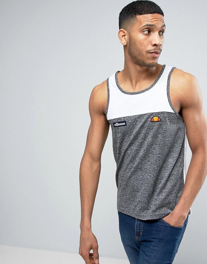 Ellesse Panel Tank - Gray
