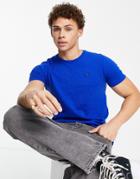 Hollister Icon Logo T-shirt In Cobalt Blue