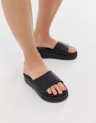 Puma Platform Black Sliders