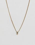 Pilgrim Gold Plated Circle Necklace - Silver