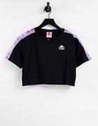 Kappa Cropped T-shirt In Black