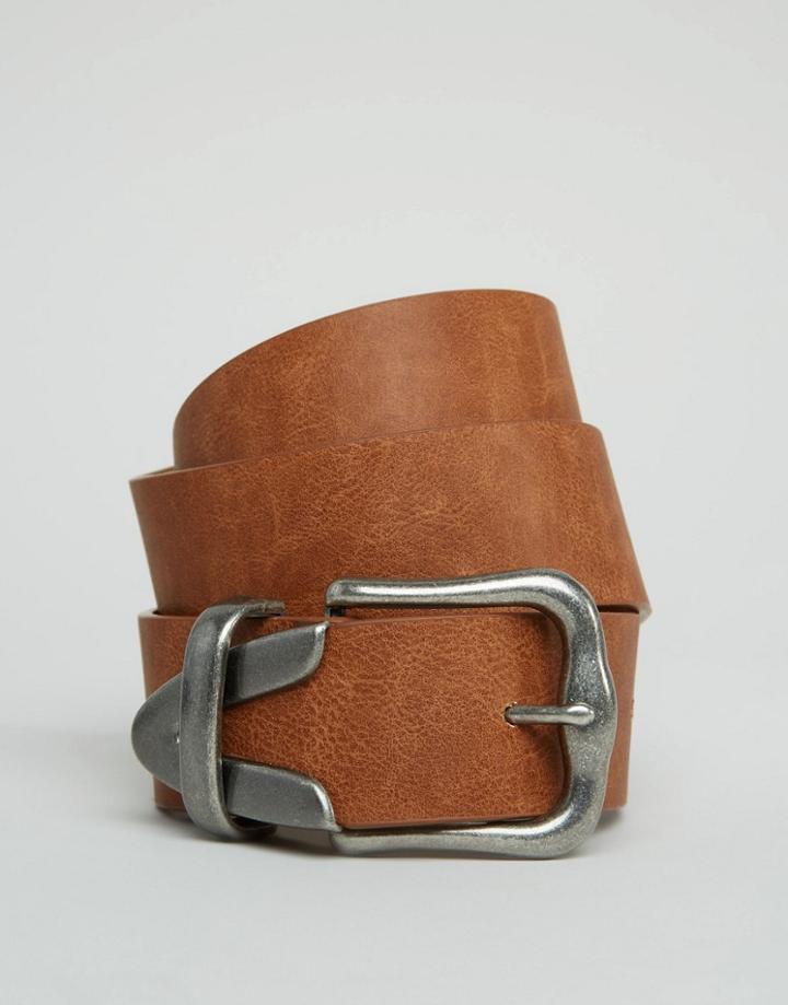 Asos Tipped Jeans Belt - Tan