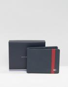 Tommy Hilfiger Color Block Leather Mini Billfold Wallet - Navy