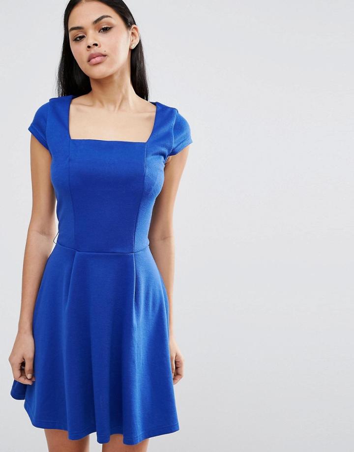 Pussycat London Skater Dress - Blue