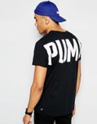 Puma Evolution T-shirt With Back Print - Black