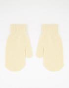 Svnx Knitted Mittens In Off White