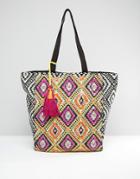 New Look Embellished Shopper Bag - Multi