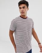 New Look Red Stripe T-shirt - Red